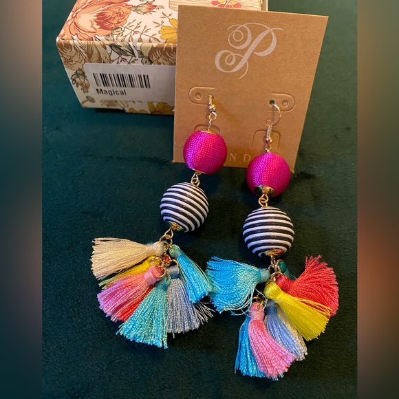 Plunder Jewelry - Plunder Magical earrings. Colorful and fun with tassels. NEW in pouch